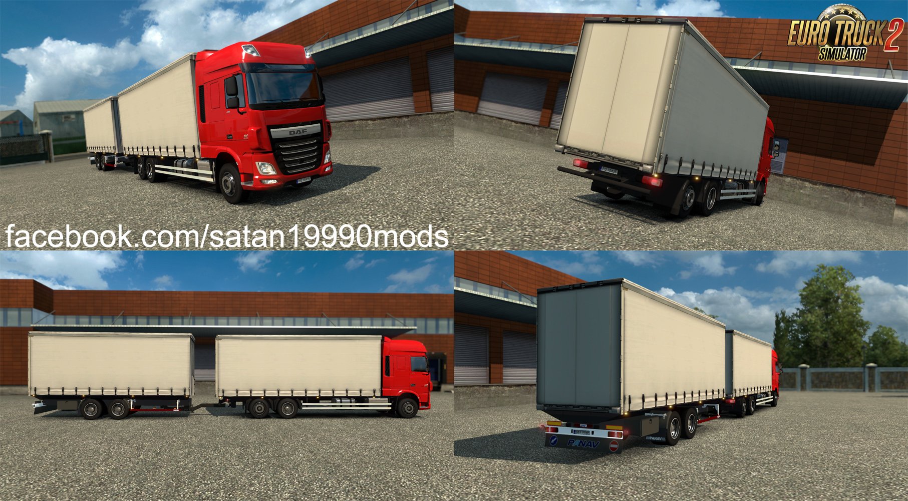 euro truck simulator 2 mods volvo tandem trailer download